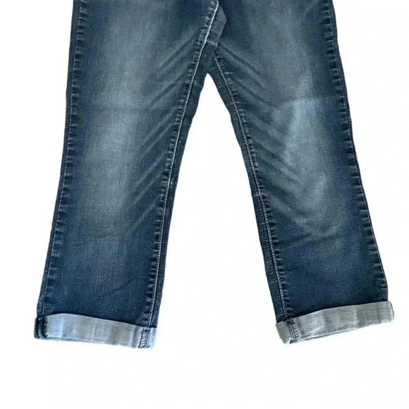 Levi’s Denizen Skinny Crop Denim Blue Button High Waist  Jeans Pants 4# 1190i - Picture 3 of 11